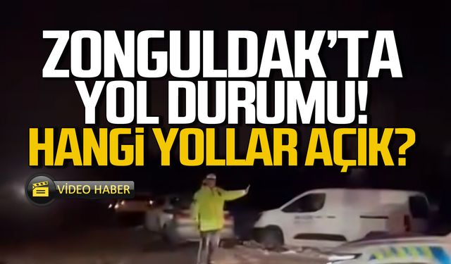 Zonguldak'ta yol durumu! Hangi yollar açık?