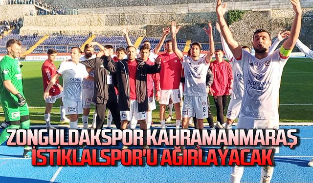 Zonguldakspor Kahramanmaraş İstiklalspor'u ağırlayacak