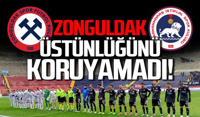 Zonguldakspor üstünlüğünü koruyamadı 2-2