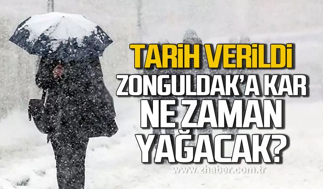 Tarih verildi! Zonguldak'a kar ne zaman yağacak?