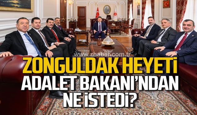 Zonguldak heyeti Adalet Bakanı Tunç'u ziyaret etti