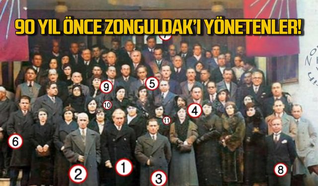 90 yıl önce Zonguldak'ı yönetenler!