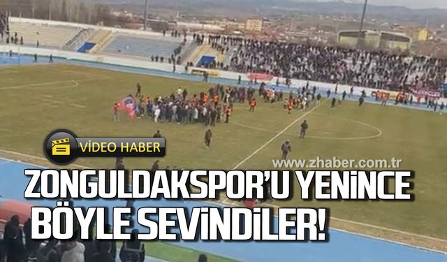 Zonguldakspor’u yenince böyle sevindiler!