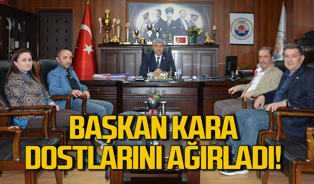 Sadık Recep Kara dostlarını kabul etti!