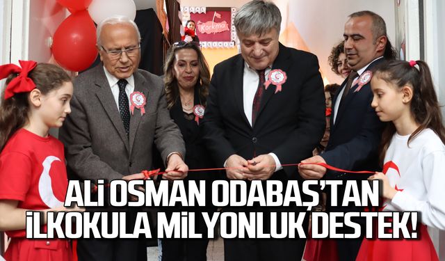 Zonguldak İlkokuluna Ali Osman Odabaş’tan milyonluk destek