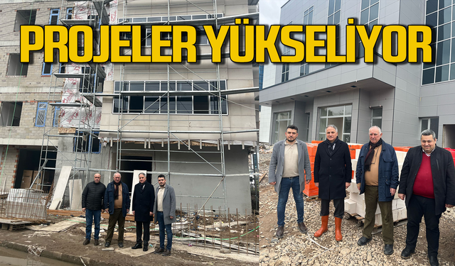 Saffet Bozkurt projelerde incelemeler yaptı!