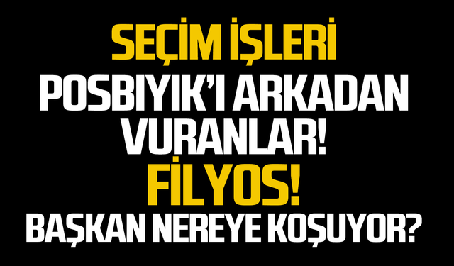 Seçim işleri!