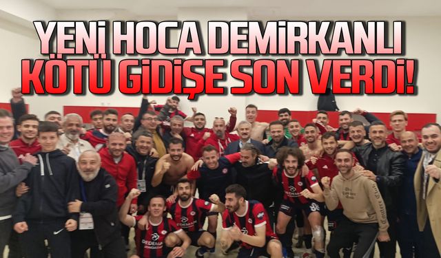 Zonguldak'ın yeni hocası Demirkanlı kötü gidişata son verdi: 3-2