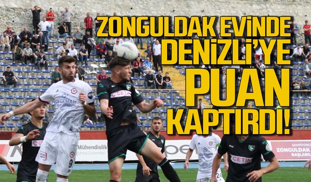 Zonguldakspor, evinde Denizlispor’a puan kaptırdı