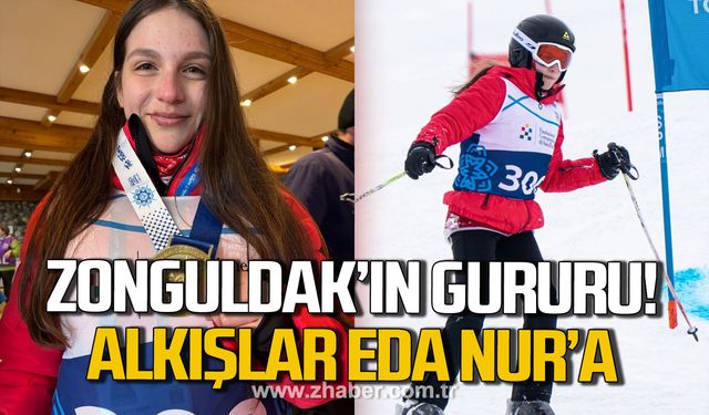 Zonguldak'ın gururu oldu! Eda Nur Biçer'den altın madalya!