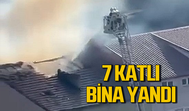 7 katkı binada çıkan yangın korkuttu!