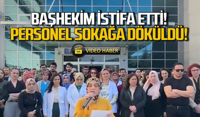 Başhekim istifa etti! Personel sokağa döküldü