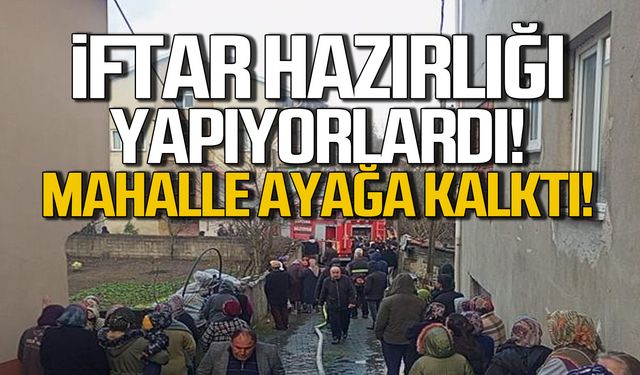 İftar hazırlığı yapıyorlardı! Mahalle siren sesleri ile ayağa kalktı!