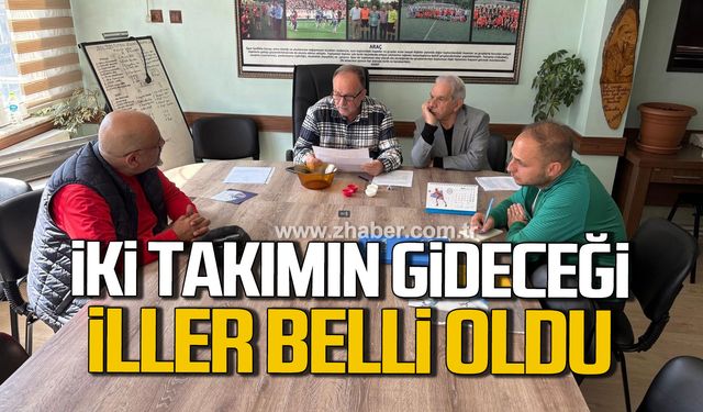 Zonguldakspor ve Zonguldak Çelik Orduspor'un gideceği iller belli oldu!