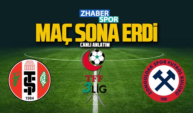 Turgutluspor-Zonguldakspor maçı canlı anlatım