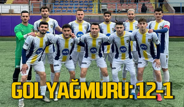 Çaycumaspor'dan gol yağmuru: 12-1