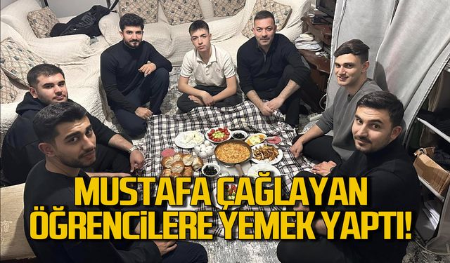 Mustafa Çağlayan öğrencilere yemek yaptı!