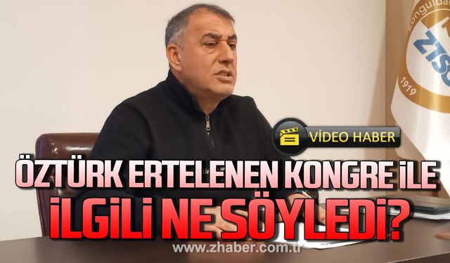 Şükrü Öztürk ertelenen kongre ile ilgili ne dedi?