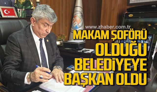 Sadık Recep Kara 19 yıl makam şoförlüğü yaptığı belediyeye başkan oldu!