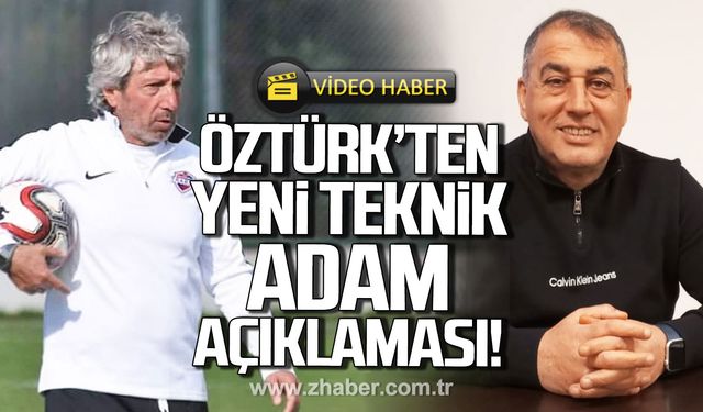 Şükrü Öztürk'ten yeni teknik adam açıklaması!