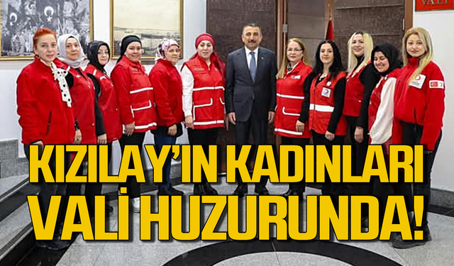 Kızılay’ın kadınları Vali’nin huzuruna çıktı!