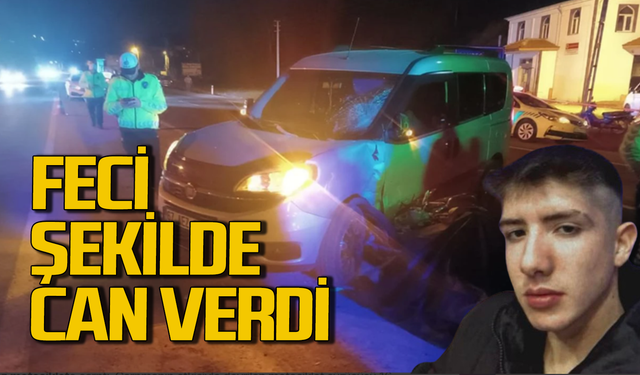 Motosiklete çarptı: Feci şekilde can verdi!