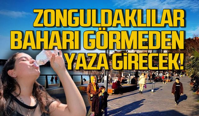 Zonguldaklılar baharı göremeden yazı yaşayacak!