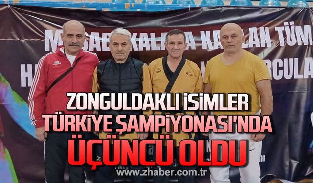 Zonguldaklı Taekwondocular Zeki Kalem ve Hamza Aydın, Türkiye Şampiyonası'nda üçüncü oldu!