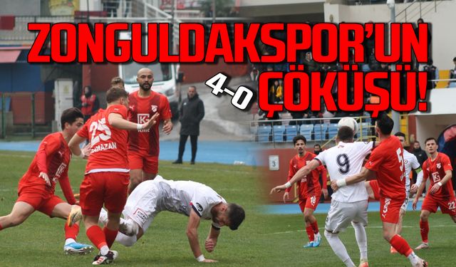 Zonguldakspor’un çöküşü: 4-0