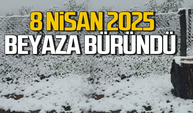 8 Nisan 2025! Zonguldak'ta yüksek kesimlerde kar yağışı etkili oldu!