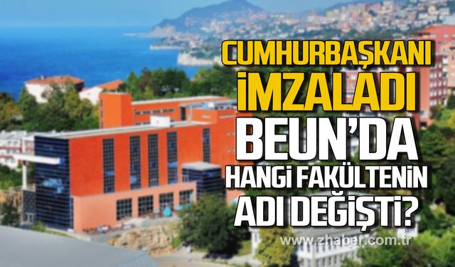 Cumhurbaşkanı Erdoğan imzaladı! BEUN'da hangi fakültenin adı değişti?