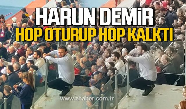 Harun Demir Zonguldakspor- Kahramanmaraş İstiklalspor maçında hop oturup hop kalktı!