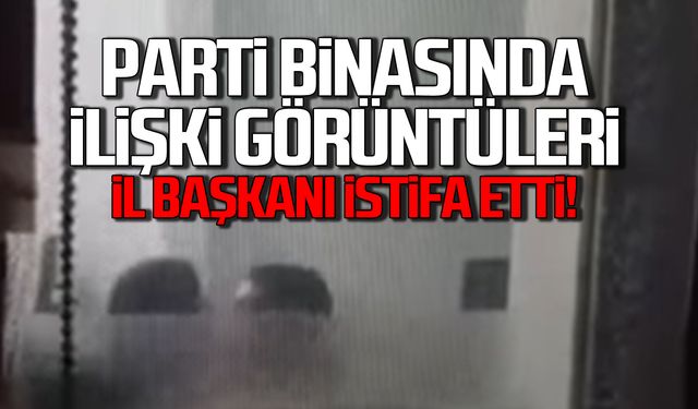 Parti binasında ilişki! İl başkanı istifa etti