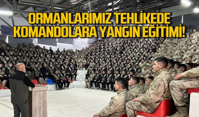 Ormanlar tehlikede! Komandolara yangın eğitimi