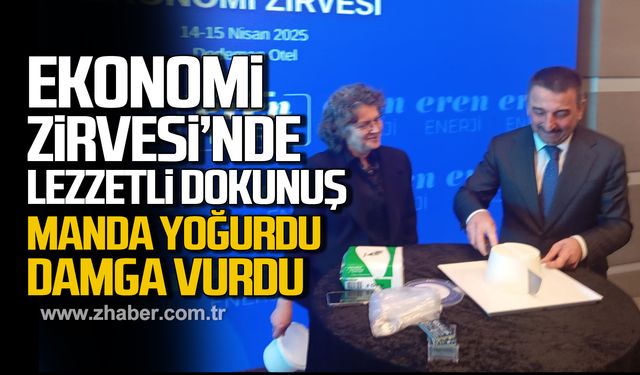 Zonguldak'ta “Ekonomi Zirvesi” Aynur Abla'nın meşhur Manda Yoğurdu kesilerek açıldı!
