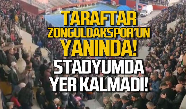 Taraftar Zonguldakspor'un yanında! Stadyumda yer kalmadı!