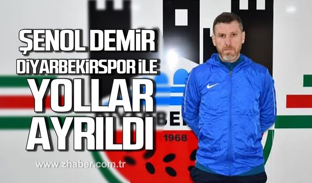 Diyarbakırspor, tecrübeli teknik direktör Şenol Demir ile yolları ayırdı!
