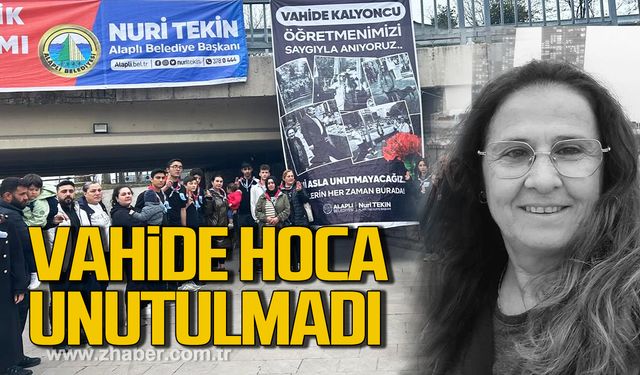 Alaplı'da öğretmen Vahide Kalyoncu unutulmadı!