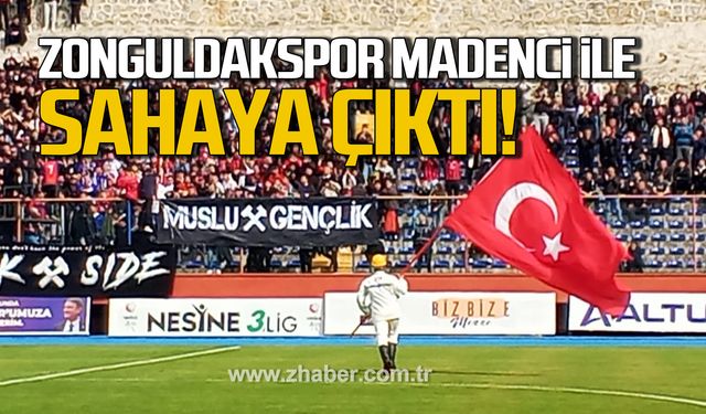 Zonguldakspor madenci ile sahaya çıktı!