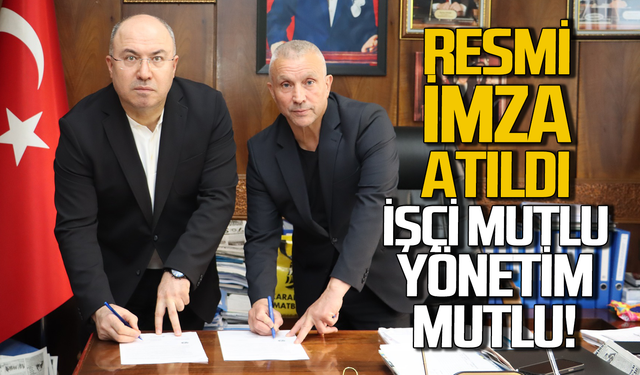 GMİS resmi sözleşmeyi imzaladı: İşçiler mutlu yönetim mutlu!