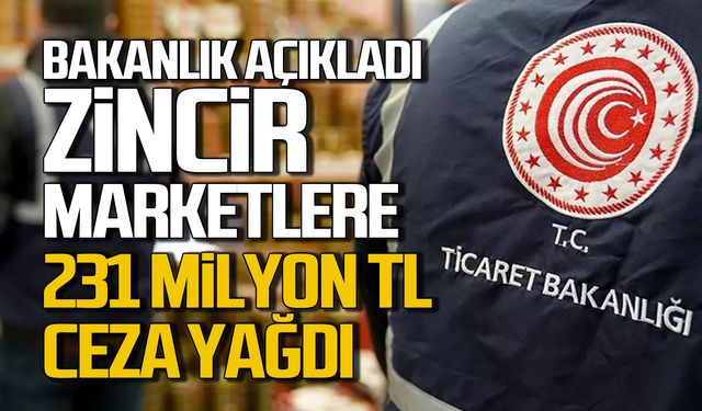 Marketlere Ceza Yağdı: 5 Zincir Markete 231 Milyon TL!
