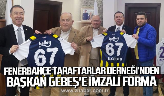 Fenerbahçe Taraftarlar Derneği’nden Satılmış Gebeş'e imzalı forma!
