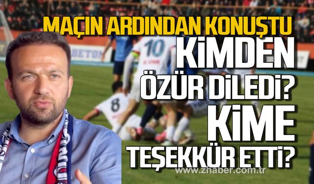 Maçın ardından konuştu! Harun Demir kimden özür diledi? Kime teşekkür etti?
