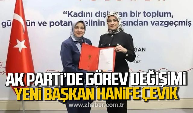 AK Parti Alaplı İlçe Kadın Kolları Başkanlığına Hanife Çevik atandı!