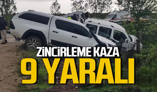 Karabük'te zincirleme kaza! 9 yaralı!