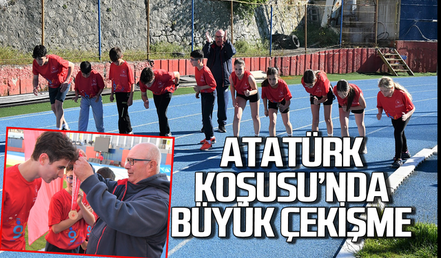 Zonguldak’ta gençler Atatürk anısına koştu!