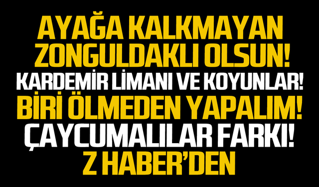 Ayağa kalkmayan Zonguldaklı olsun!