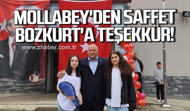 Mollabey'den Saffet Bozkurt'a teşekkür!