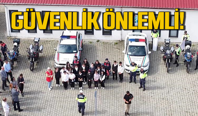 Zonguldak’ta trafik güvenliği: Önce eğitim sonra hediye!