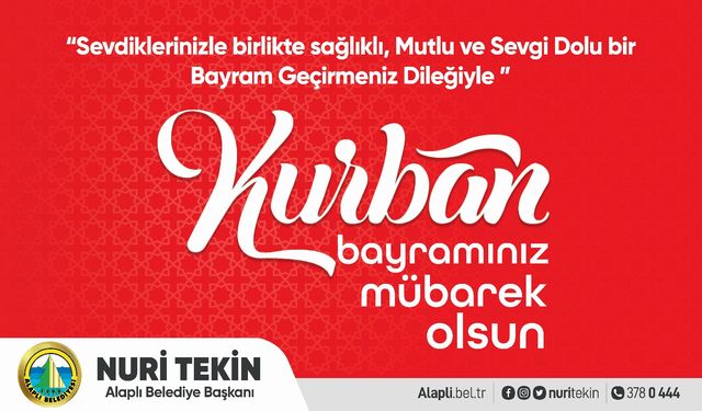 Nuri Tekin'den Kurban Bayramı Mesajı